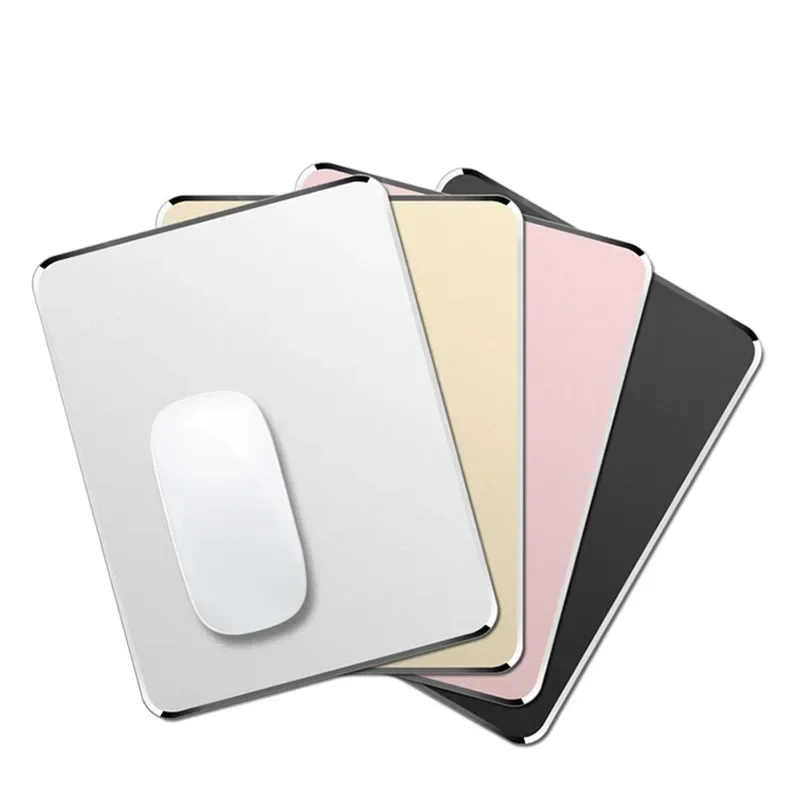 Aluminium-Metall-Mauspad, harte, glatte, matte Oberfläche, rutschfest, wasserdicht, dünnes Design für schnelle und präzise Steuerung, geeignet für Büro und Zuhause. – Detail 6