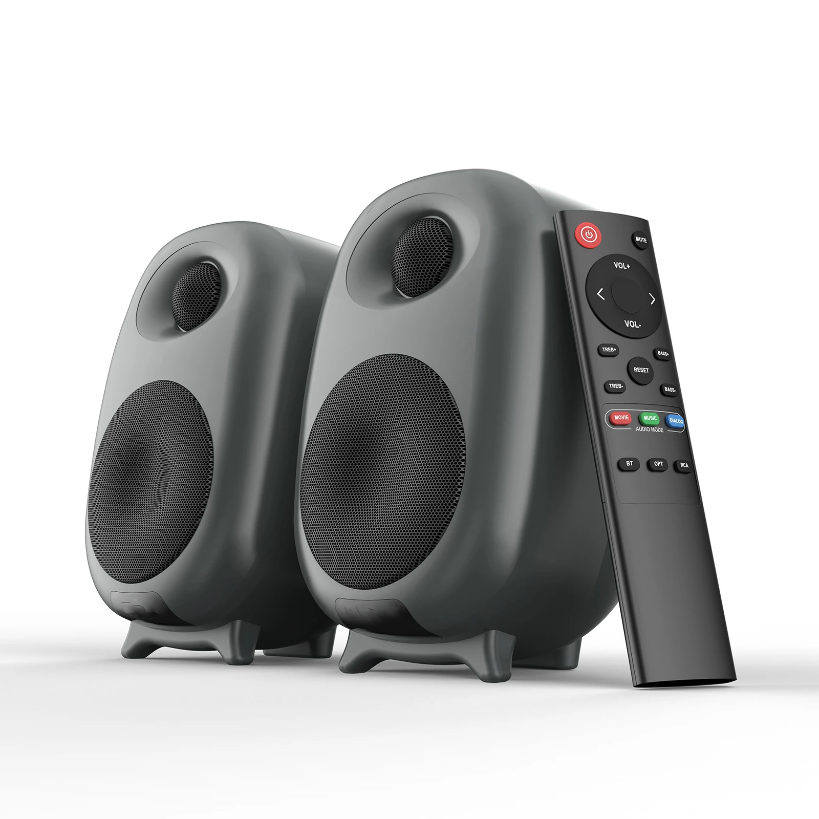 Remote Control Multiple Color Customization Powerful Sound Home Audio Active Bookshelf Speaker