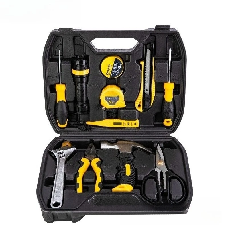 

12 Pcs Multipurpose Repair Tool Kit Portable Storage Case for Household Water Pipeline and Circuit Daily Maintenance Work