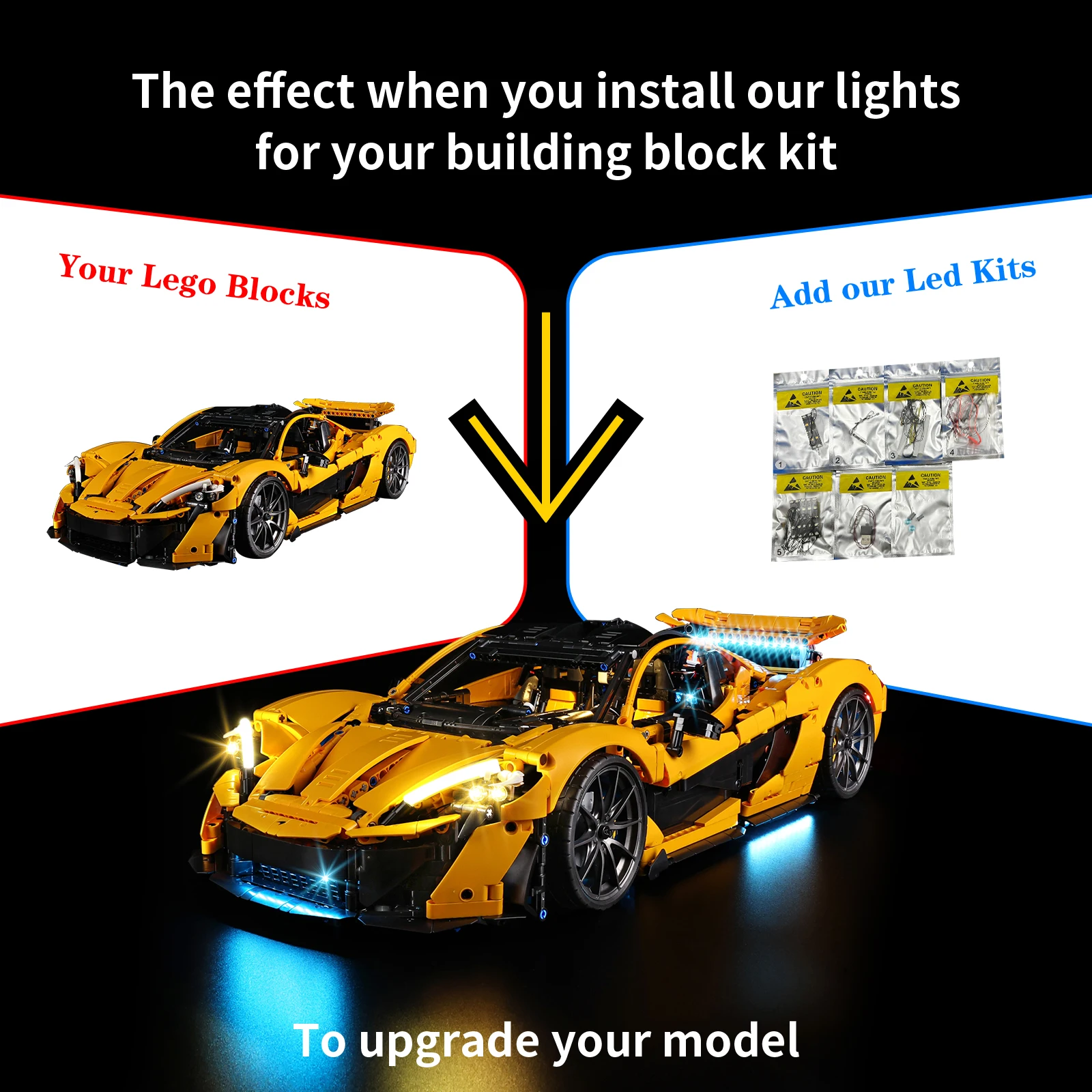 Led Light Kit for LEGO McLaren P1 42172