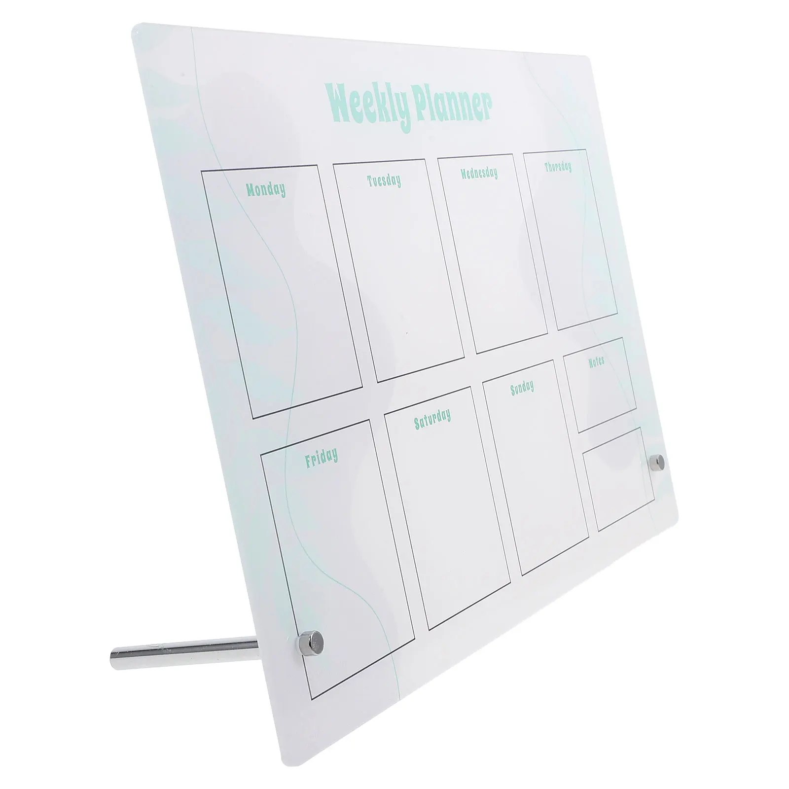 1Set Magnetic Dry Erase Board Planner Acrylic Desktop Calendar for Family Schedule Weekly Organizer Erasable Reusable Message