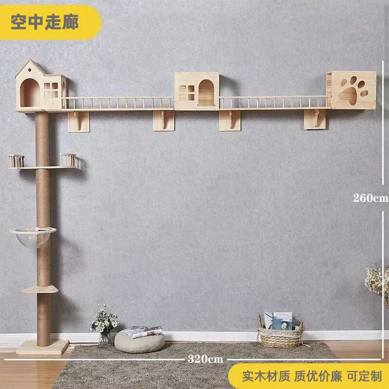 

Wall hanging nest saves space, climbing frame cat villa cat fence space capsule toy sky ladder corridor