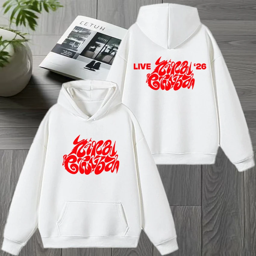 2025 جديد حار مغني الراب نينا تشوبا ألبوم جديد جولة مزدوجة الوجهين طباعة البلوز للجنسين موضة Y2k هوديي الرجال النساء الصوف البلوفرات #2