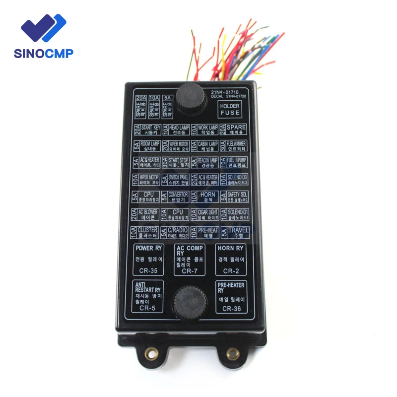 

21N8-20061 Cover Fuse Box for Hyundai R320LC-7 HL730TM-7 HL730TM-7A HL740-7 HL740-7A HL730-7 HL740TM-7 HL740TM-7A1221E Loader