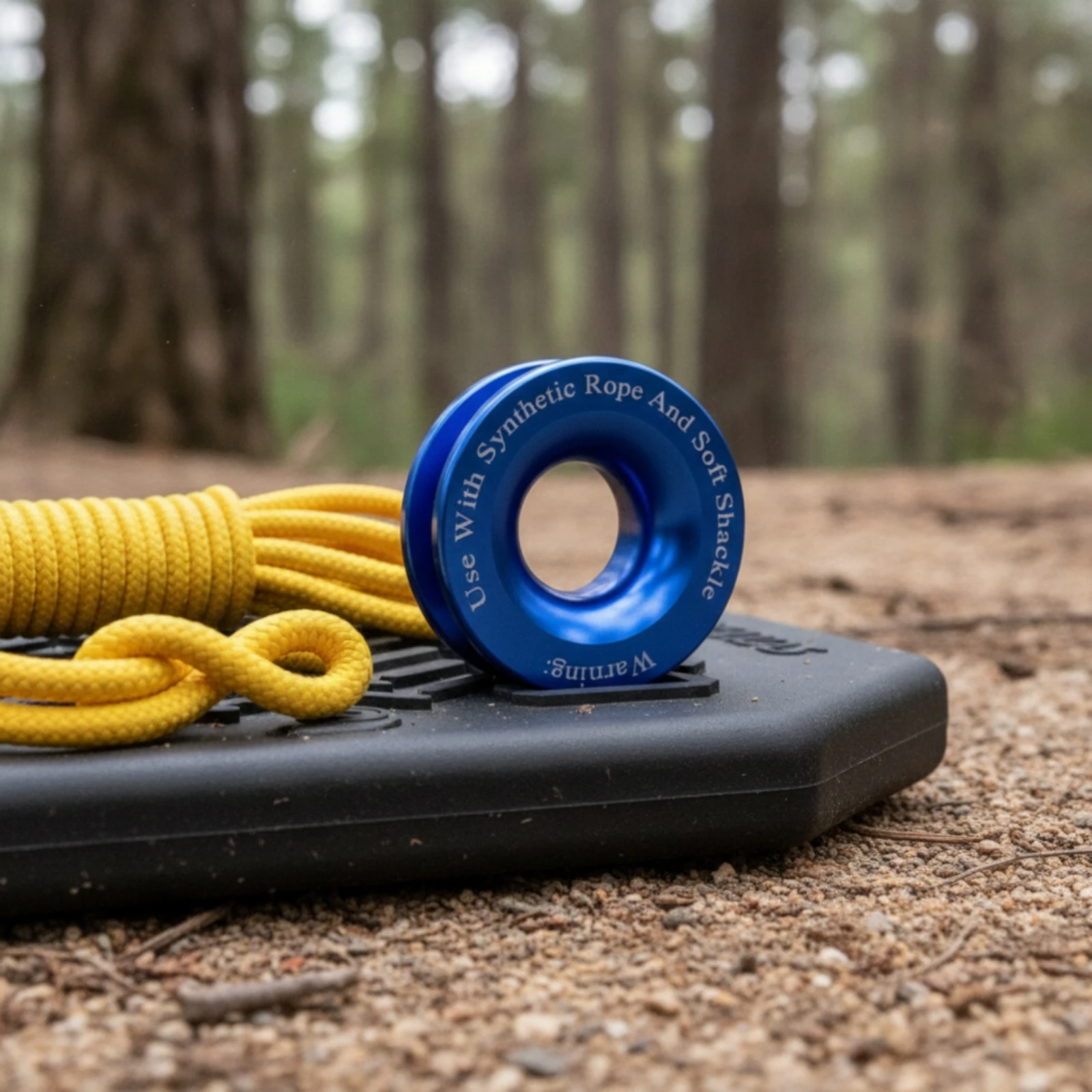 Recovery Loop Anti-Rust Snatch Loop Pulley Low-Friction Hardware Heavy Duty for off-Roaders, Trail Rescue