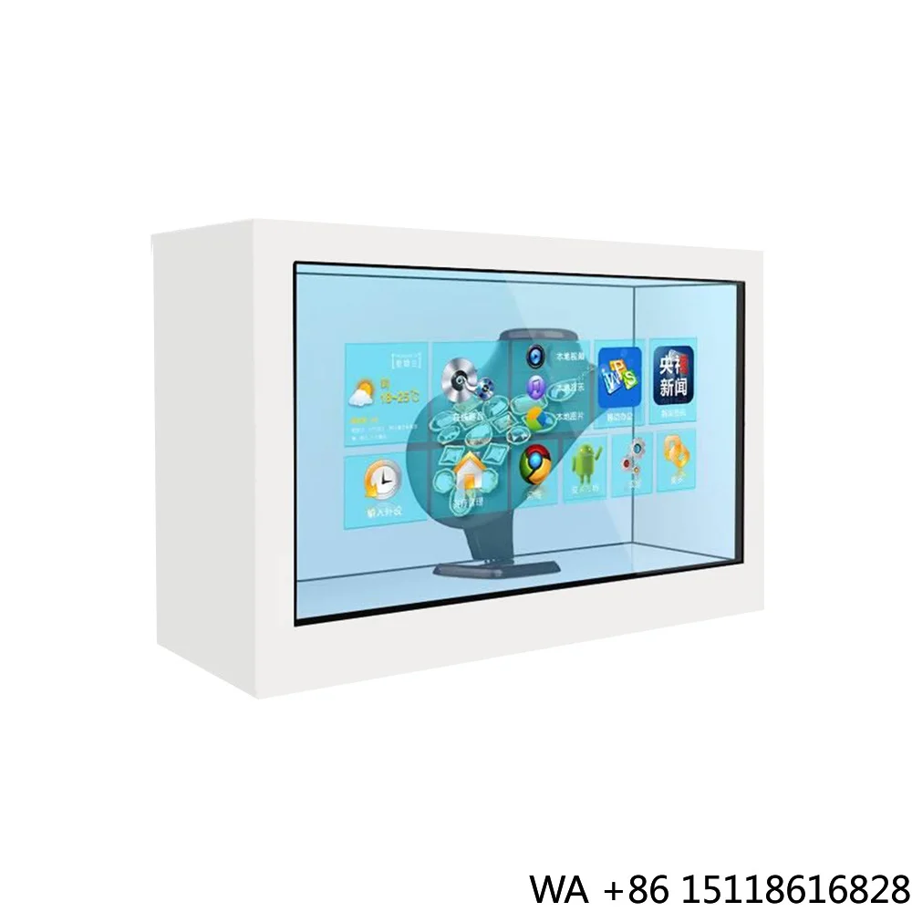 VISIGN  Multi Sizes 8 Inch to 98 Inch Touch LCD Transparent LED Display Box with AI Software
