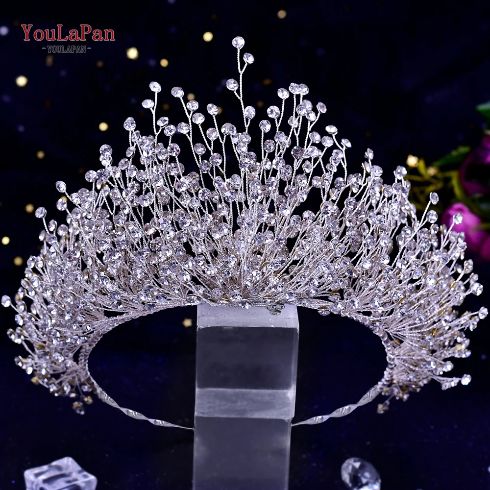 Top queen Hochzeit Krone Braut Diadem Haarschmuck Hochzeit Kopf bedeckung Braut Diademe Festzug Stirnband Prinzessin Haar Juwel hp193p