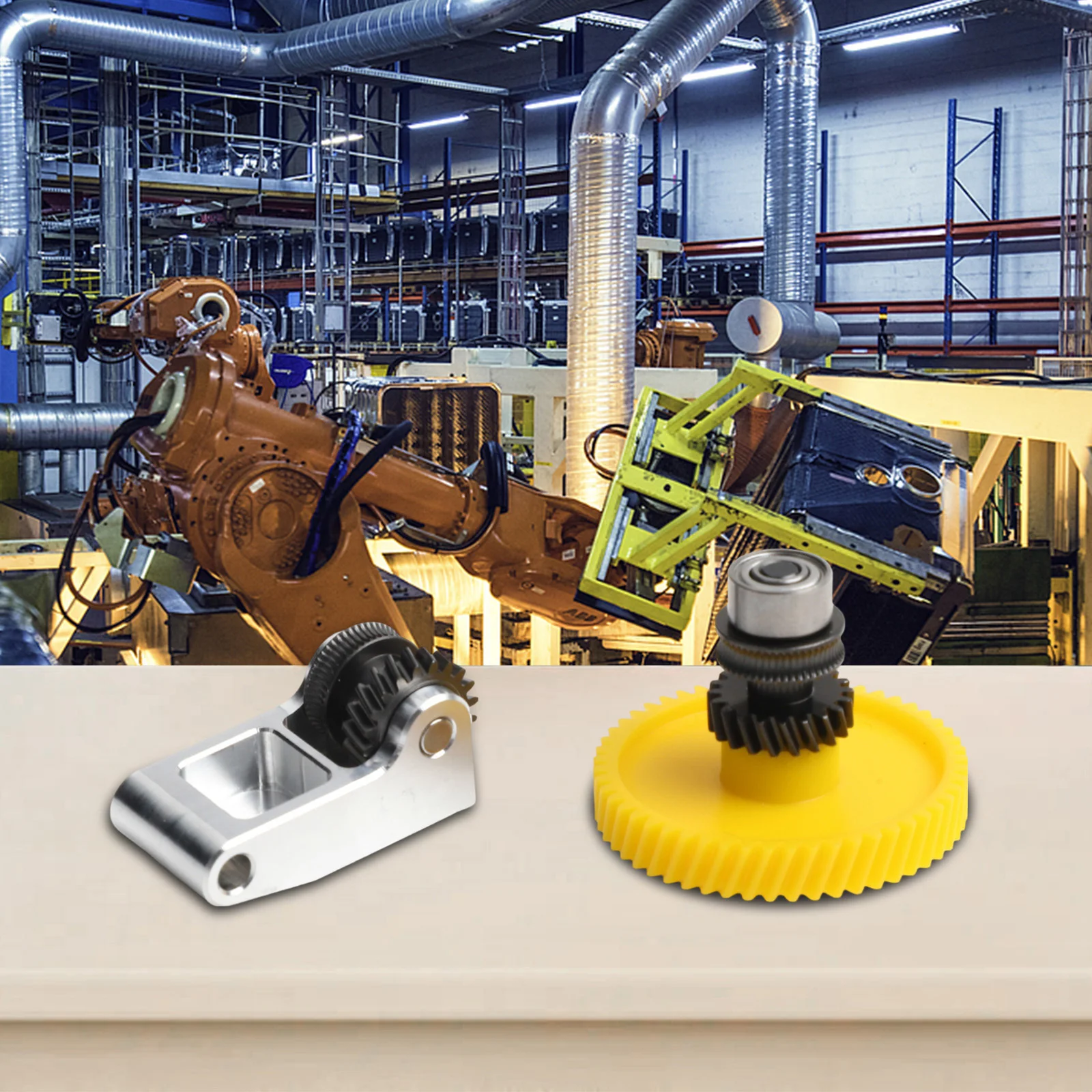 

Efficient Material Transfer with Hardened Steel Extruder Gear Kit Featuring Aluminum Handle for Bambu For X1 For P1 Models