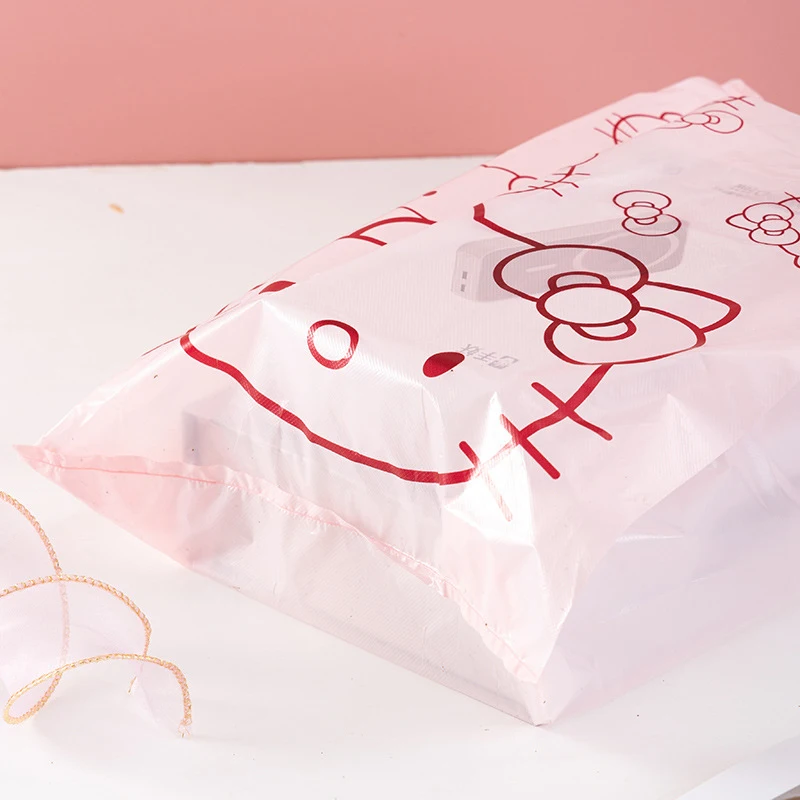 Sanrio Olá Kitty Saco de Lixo, Kawaii Pochacco Shopping Bag, Padrão bonito dos desenhos animados, Embalagem de Plástico Bag, Jóias Bags, 20 Pcs, 50 Pcs