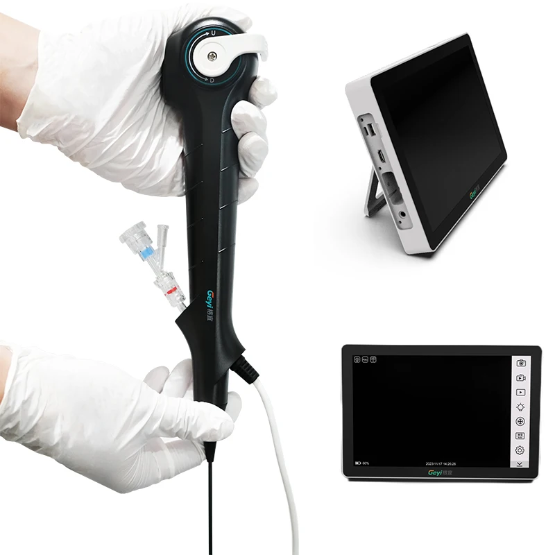 Geyi Single-use Digital Flexible Ureteroscope Disposable Ureteroscope 6.3Fr 7.5Fr 8.4Fr 9.3Fr