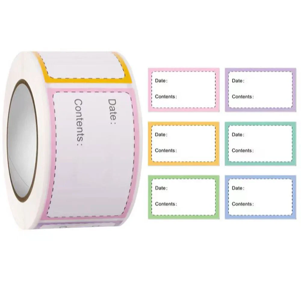 

250-300Pcs Date Content DIY Stickers Blank Writable Storage Pantry Seal Label for Food Material Kitchen Marking Home Storage Tag