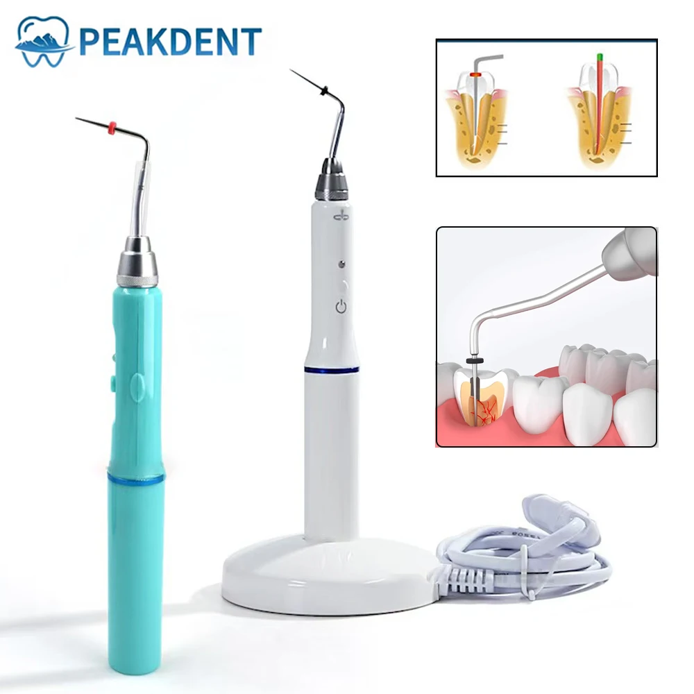 

Dental Obturation Pen Endodontic Gutta Percha Cutter Hot Melt Filling Gun System 2Tips HeatingCordless 3Seconds Rapid Root Canal