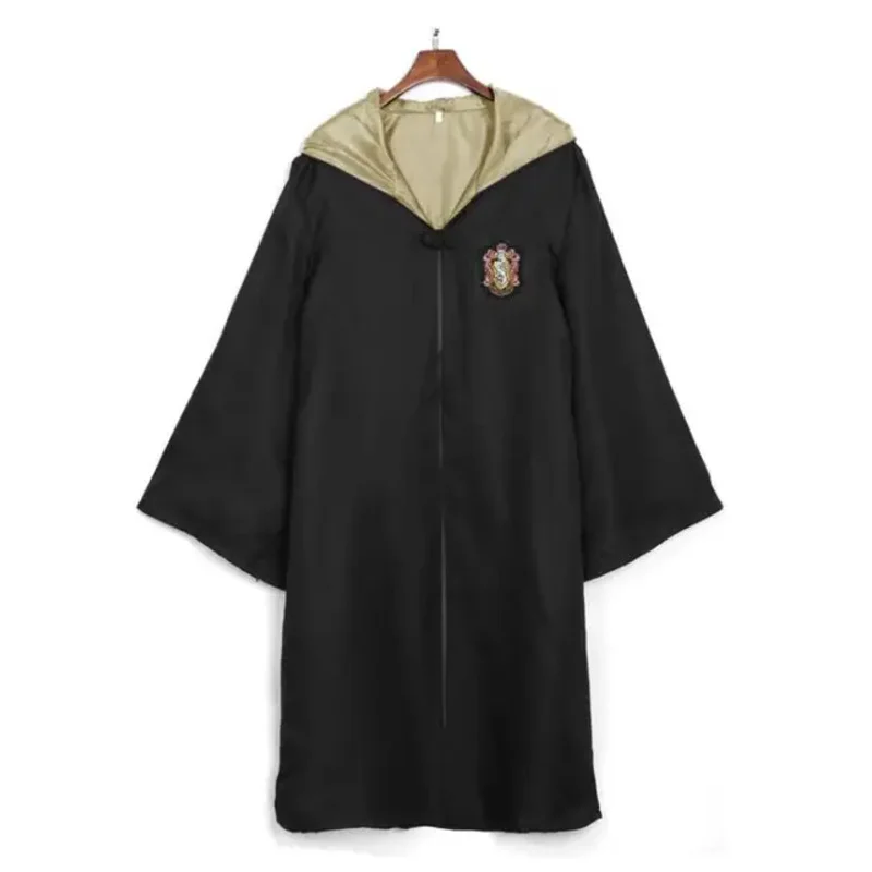 어린이 성인 슬리데린 로브 망토 코스튬, 남성 여성 매직 스쿨 호그와트 유니폼 마법사 코스프레 할로윈 의상