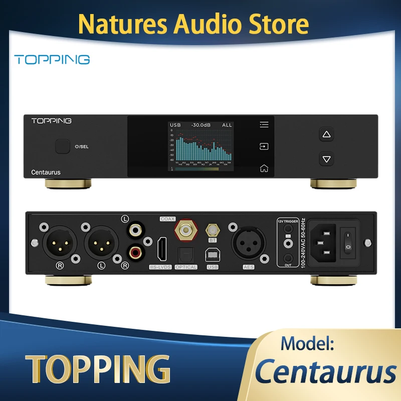 TOPPING Centaurus Hi-Res Audio R2R decoder Desktop Fully balanced high performance USB DAC Bluetooth 5.1 support LDAC APTX HD