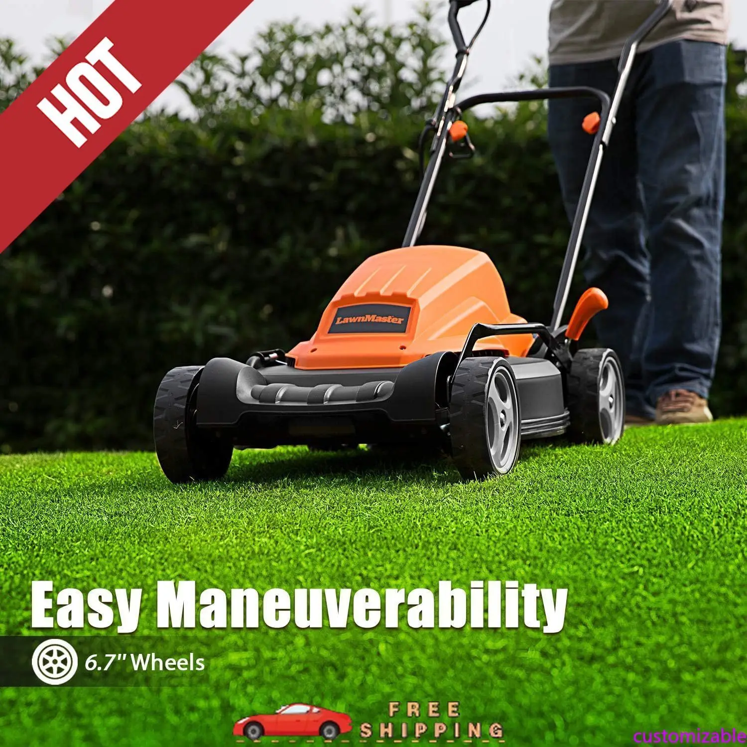 

Customizable ME1218X Electric Lawn Mower 12AMP 19-Inch