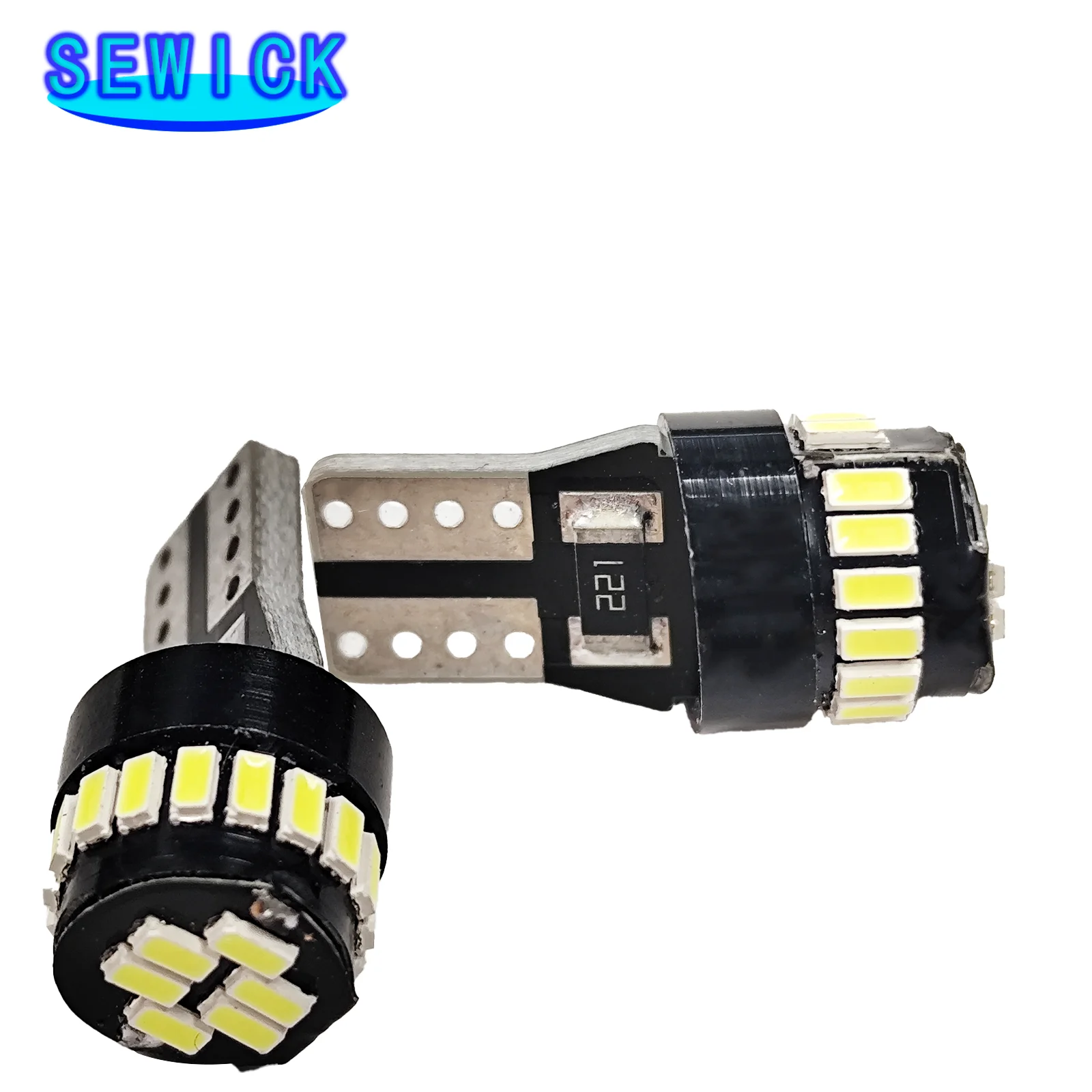 

20Pcs Super Bright W5W 12V T10 LED No Error 18SMD Car Clearance Parking Light Reading Bulb White Amber