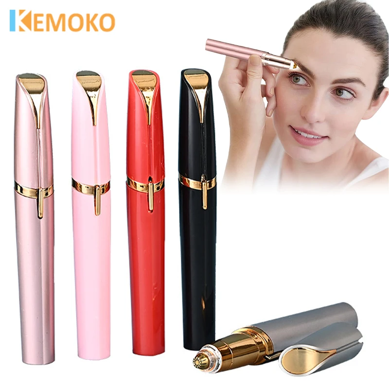 

Electric Eyebrow Trimmer Pen Implement Man Woman Clean Shaver Automatic Razor Epilator Beauty Hair Removal Trimmer USB Charging