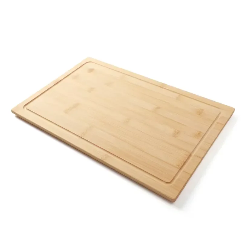 2 Sets Large Bamboo Cutting Boards Kitchen Wood Chopping Block for Meat Cheese Vegetables Deli Butcher Board