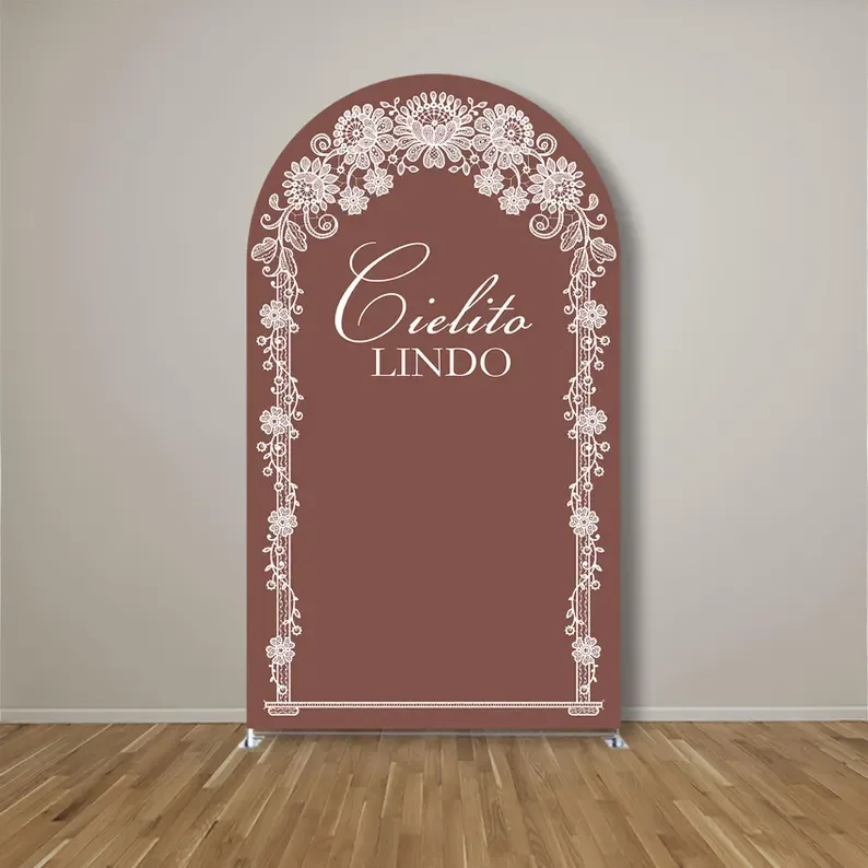 Mehofond-Toile de fond arquée brodée bohème, couverture double face pour enfants, adolescents, adultes, mexicain, police, patients, douche, arrière-plan