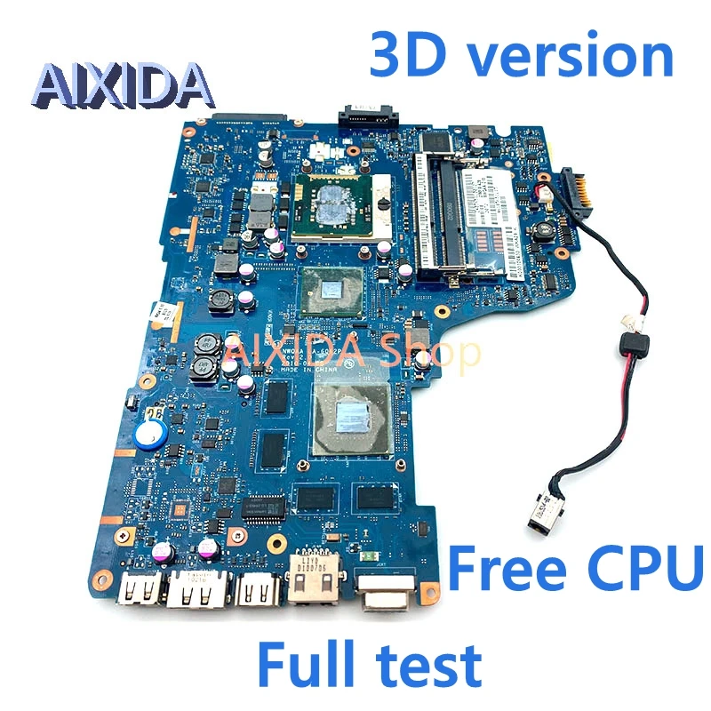 

AIXIDA K000104430 K000112450 For Toshiba Satellite A660 A665 NWQAA LA-6062P Laptop Motherboard with 3D version DDR3 Free CPU