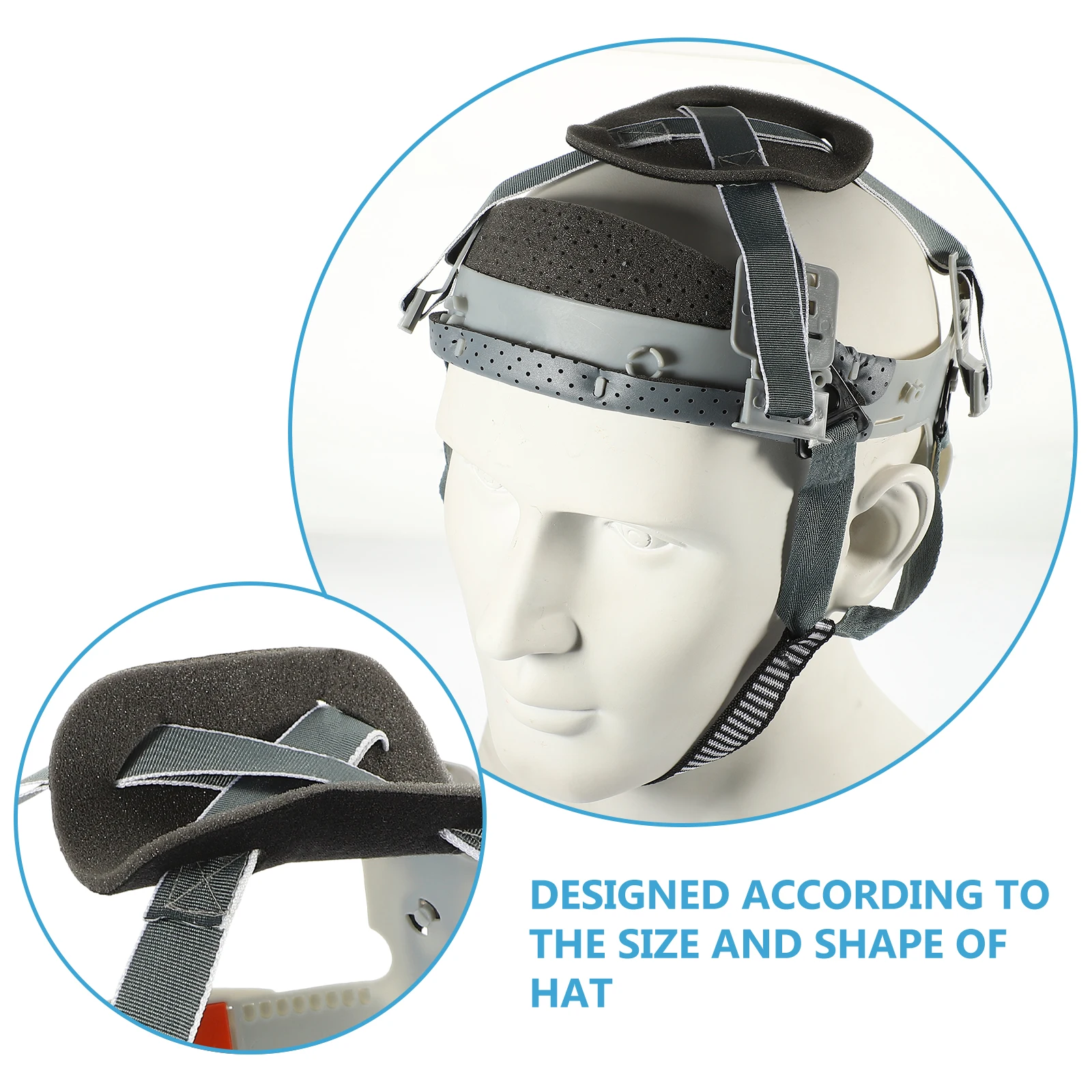 

2pcs Safety Liner Hard Hat Accessories Bump Caps Insert Button Plastic Cloth Mix Ventilation Protection