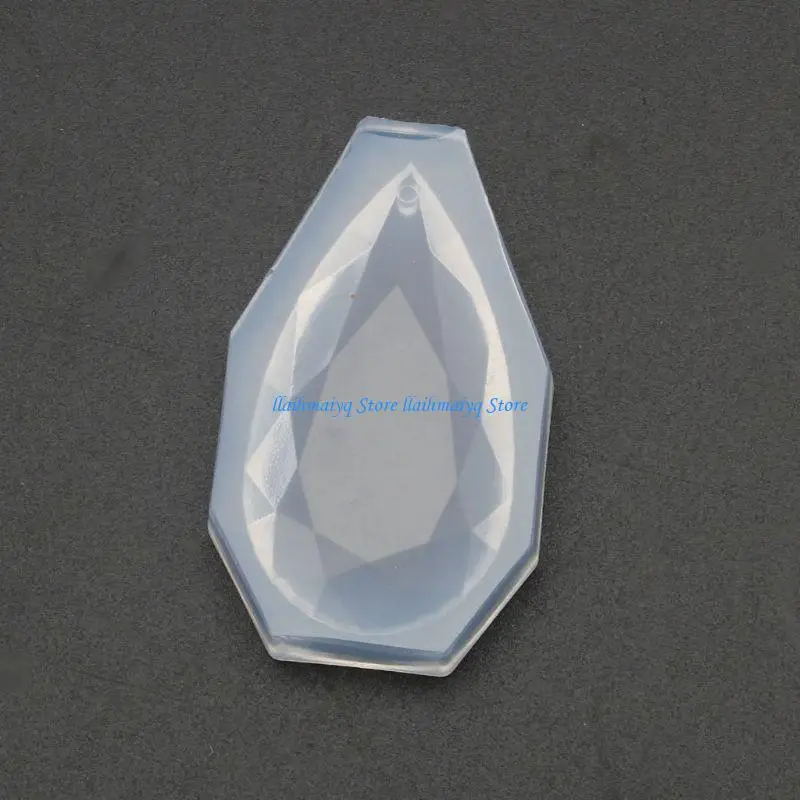 573B Mini Pendant Casting Silicon Mold Teardrop Resin Mould Silicone with Hole