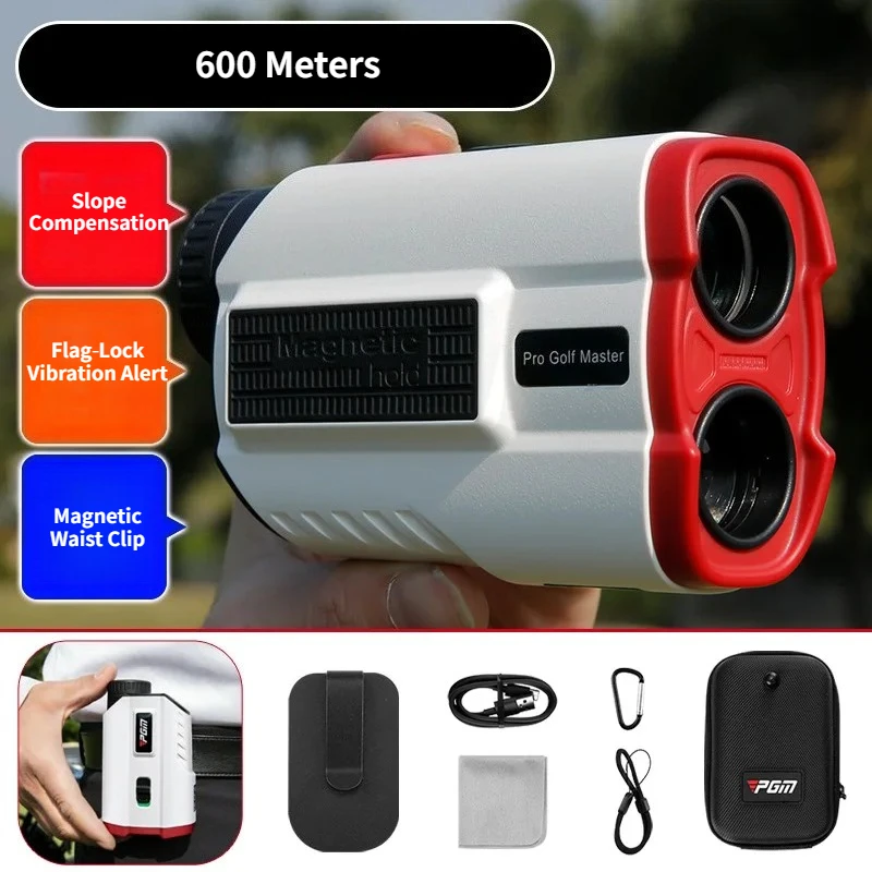 PGM New Rechargeable Golf Rangefinder Telescope, 600 Yards Electronic Caddie for Precise Distance Measuring onOutdoorGolf Course - view 5