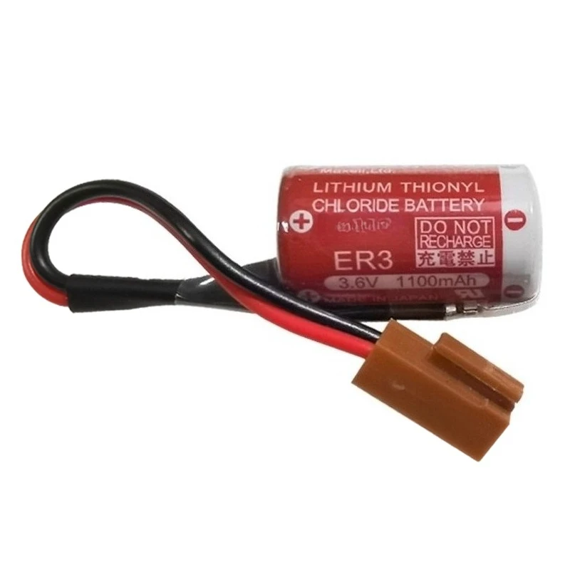 3.6V 1100mAh ER3 Lithium Battery Replacement for Maxell ER3 Mitsubishi F940 PM-20BLJ ZSP-BA0 Industrial PLC Battery view 2