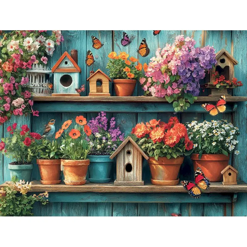 

GATYZTORY Coloring By Number Flowers Kits Abstract Handpainted Frame Picture By Number Drawing On Canvas For Adults Home Decor
