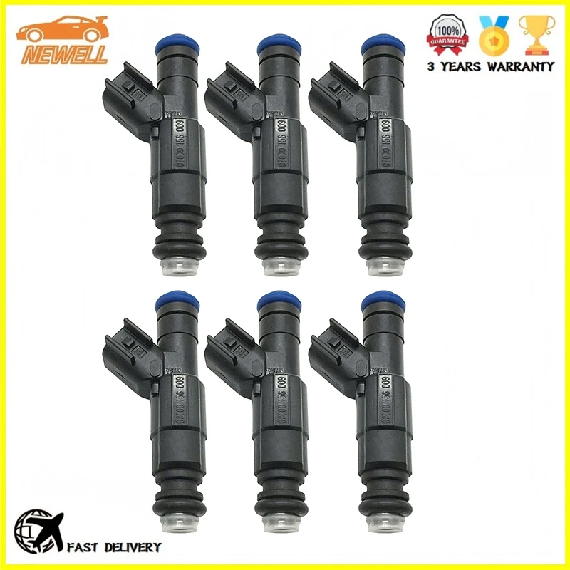 6pcs 0280156009 1S7G-DC High Quality Fuel injector For Ford MONDEO Focus C-MAX For Volvo For Mazda 626 1.8L 2.0L 16V