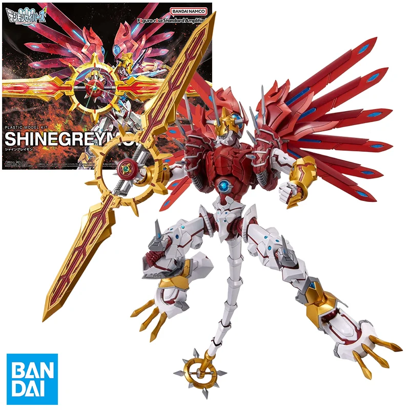 

Bandai Assembled Figure-rise Standard Amplified Shinegreymon Plastic Model Anime Collection Action Manga Figures Trendy Toy Gift