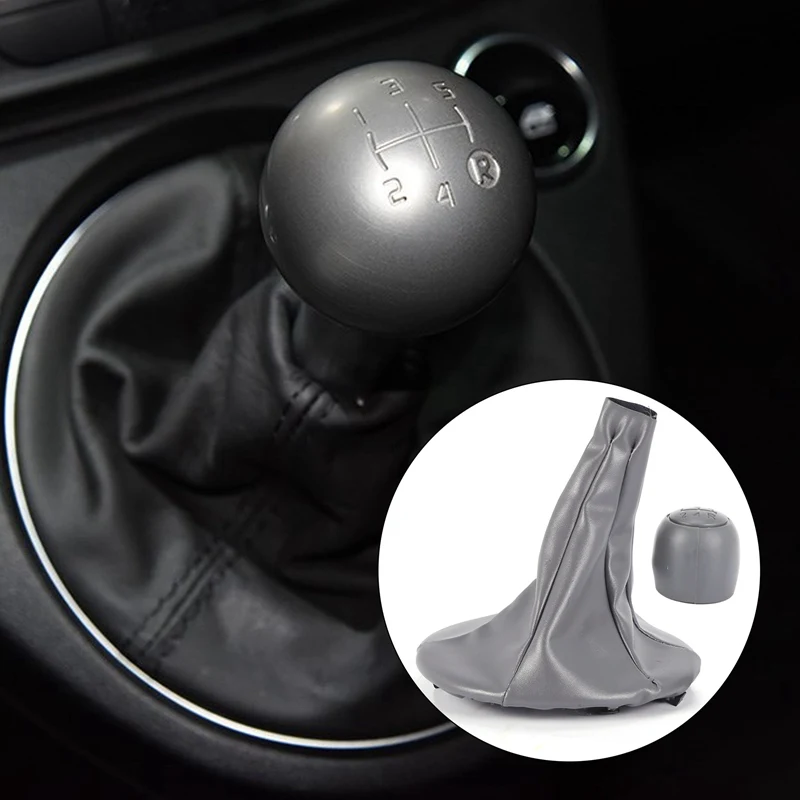 Gear Stick Shift Knob Gaiter Boot Cover For Fiat 500 500C Panda 03-12