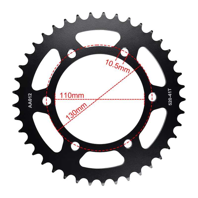 

For Suzuki GSX-R 600 750 1000 GSX-S750 Yamaha MT-25 MT-03 YZF-R25 YZF-R/R1/R3/R6 YZF320 MTN320 FZ6 Motor Sprocket 41/42/43/46 T