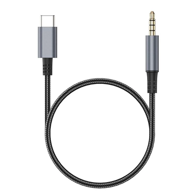

Q5WA Type C to 3.5mm Audios Auxs Cord Clear Audios Quality USB C to 3.5mm Audios Cable for Phone 16Pro S22 USB C Devices