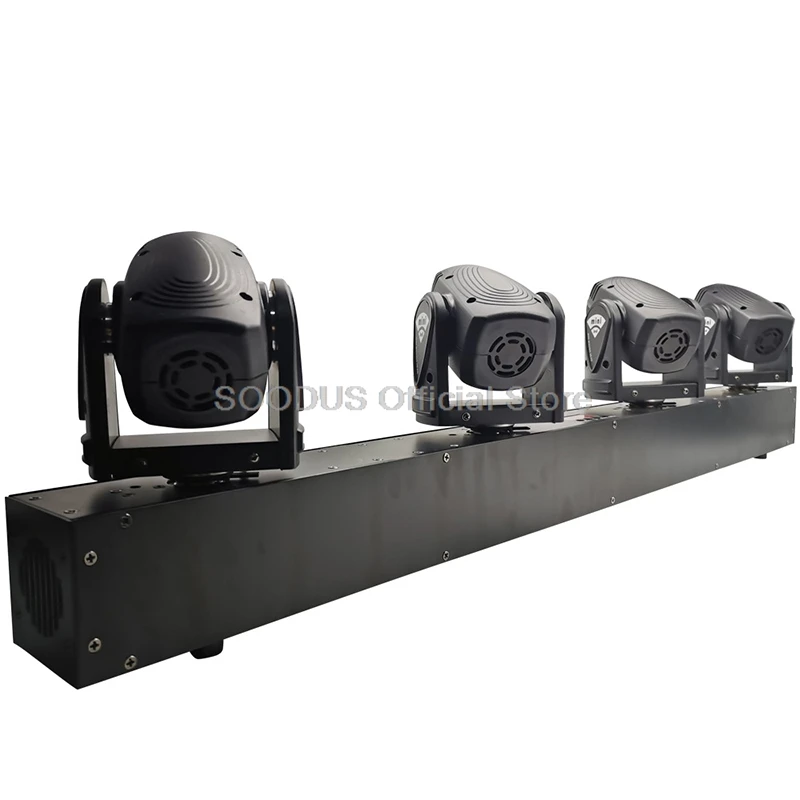 4pcs 10W Head LED Beam Moving Head Lighting Bar DJ Lights Stage Lighting Mini 10W RGBW 4in1 Beam Effect Lyre For Disco DJ Party