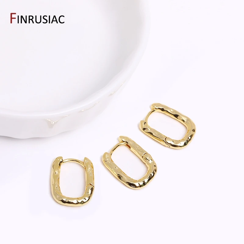 Gold Überzogene Messing Einfache Hoop Ohrringe Hohe Qualität Frauen Ohrringe, Eingelegten Zirkon Trendy Hoop Ohrringe Mode Schmuck Geschenke – Detail 21