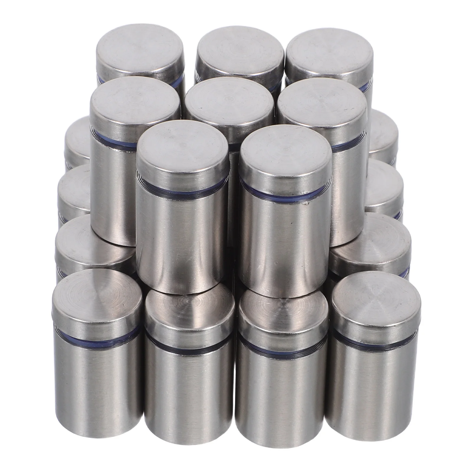 24pcs Stainless Steel Advertising Nails Wall Display Mounts For Signage Glass Acrylic Artwork Exhibition Secure Hold Easy