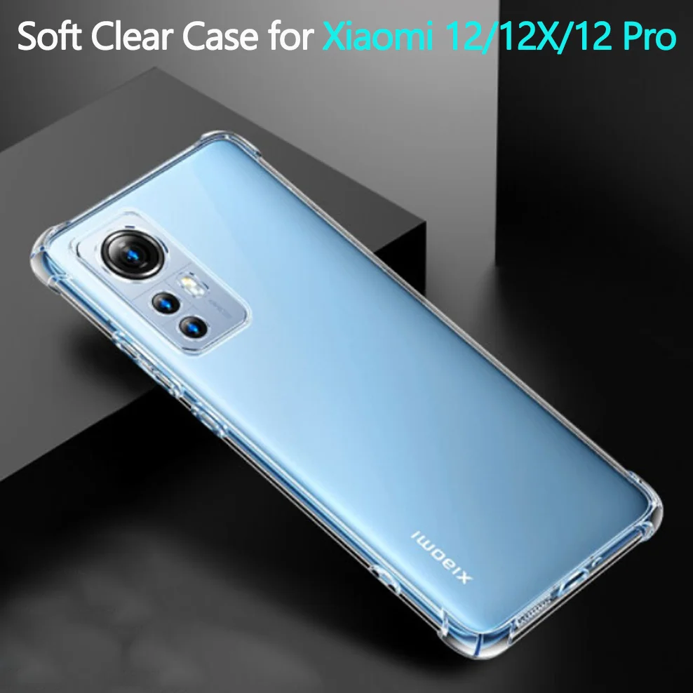 Soft Clear Case for Xiaomi 12T/12X/12Pro/12Lite Phone Cases Mi12T Pro Xiaomi 12X Shockproof Silicone Cover Mi-12X Xiaomi 12 Lite