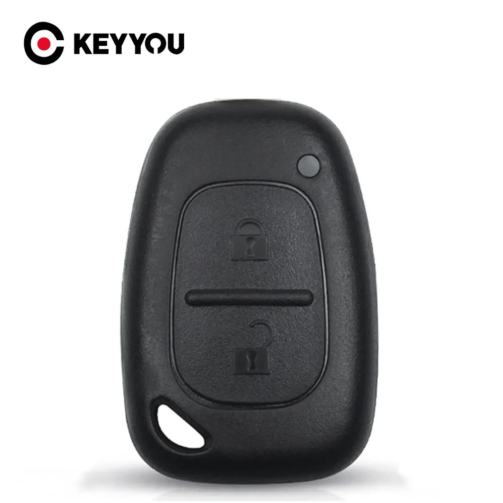 KEYYOU 1Pcs No Blade For Renault Opel Vauxhall For Nissan Vivaro Traffic Primastar Remote Car Key Case Shell 2 Buttons Cover