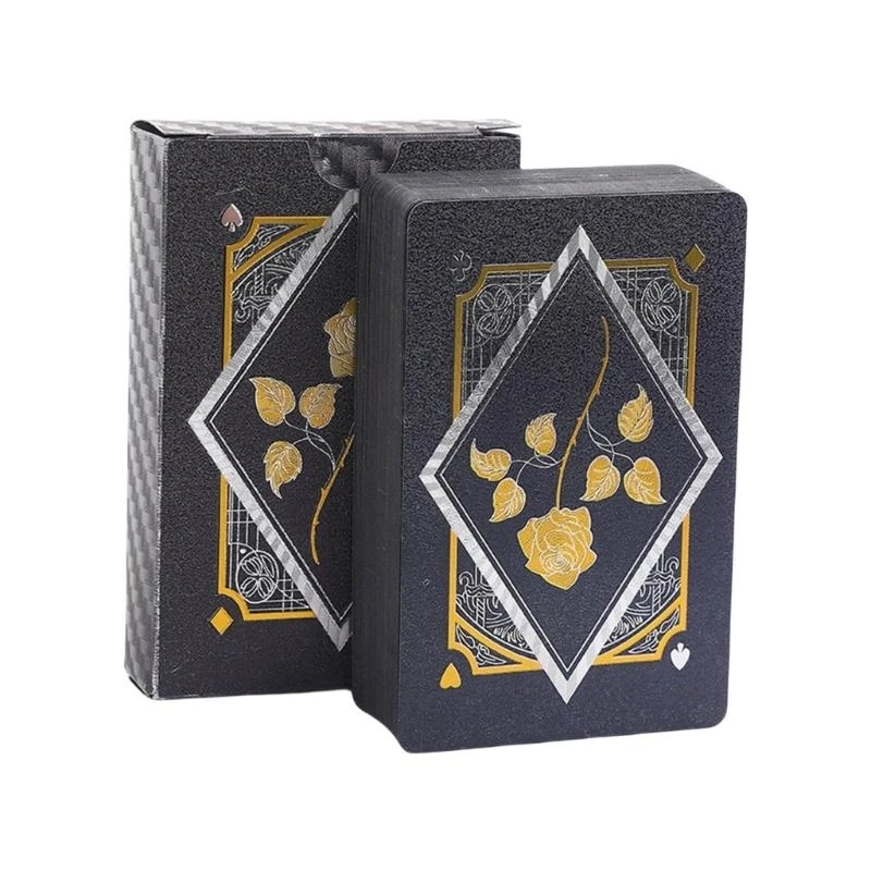 

Elegant Waterproof Deck Gold Foil Pattern Playing Card for Party Night
