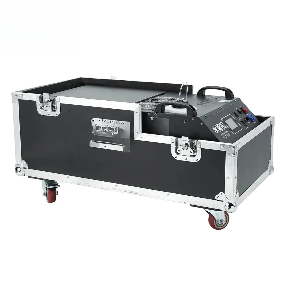 

From EU US MX 5000W Low Lying Fog Machine Double Tubes Water Fog Machine Effect Equipment Performance ForDisco Wedding Party