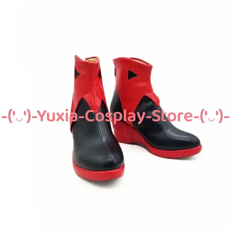 Yuxiacosplay! Buty do cosplayu Guilty Crown Inori Yuzuriha, rekwizyt postaci z anime, skórzane botki z PU, kostium na Halloween, karnawał, imprezę.