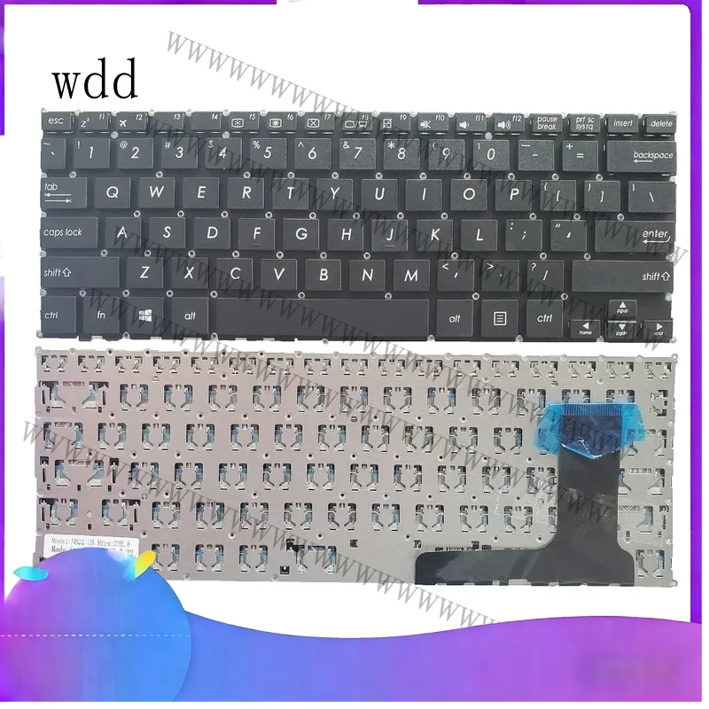 Teclado para Portátil WW Compatible con Asus E201 E202 E202SA E202/S E203N E203M E205 E205S E205M E202MA TP201SA