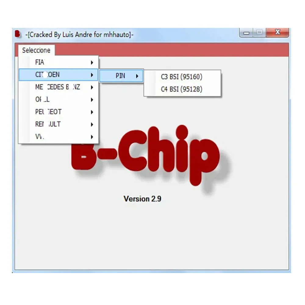 Калькулятор контактного кода IMMO B-Chip V2.9, обчисление программного обеспечения Pincode от Dump File