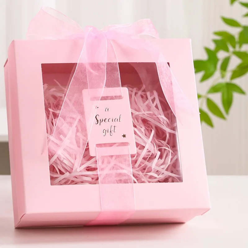 Geschenkbox mit Fenster, Brautjungfernbox zum Verschenken von Geschenken, Luxus-Geschenkbox zum Geburtstag, Valentinstag, als Geschenkverpackung, Geschenkboxen – Detail 5