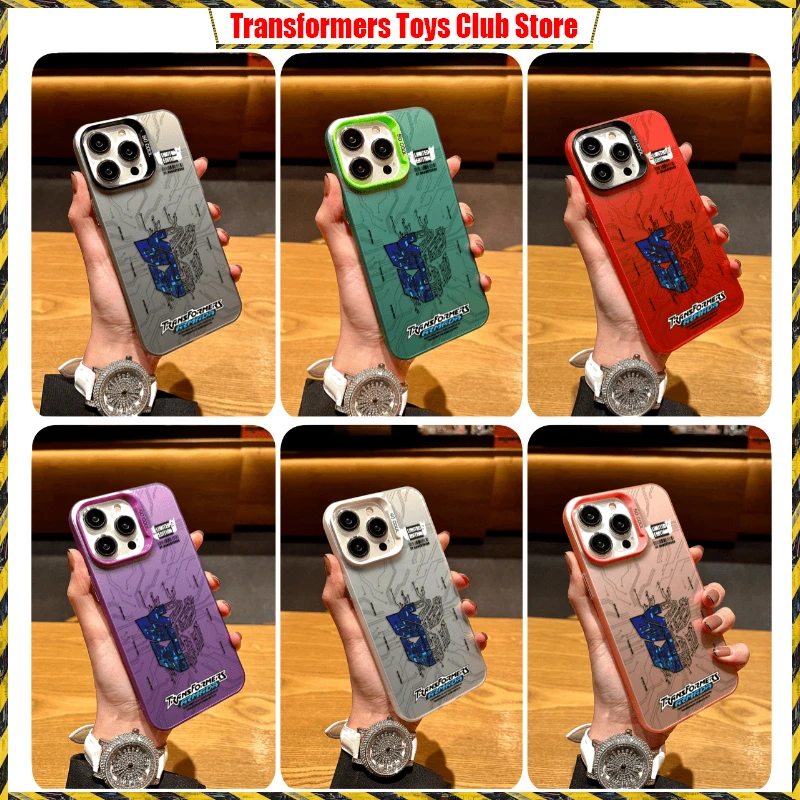 In Stock Transformers Peripherals Iphone15 15Plus 15Pro 15Pro Max Personalized Trendy Laser Frosted Mobile Phone Case Hard Case