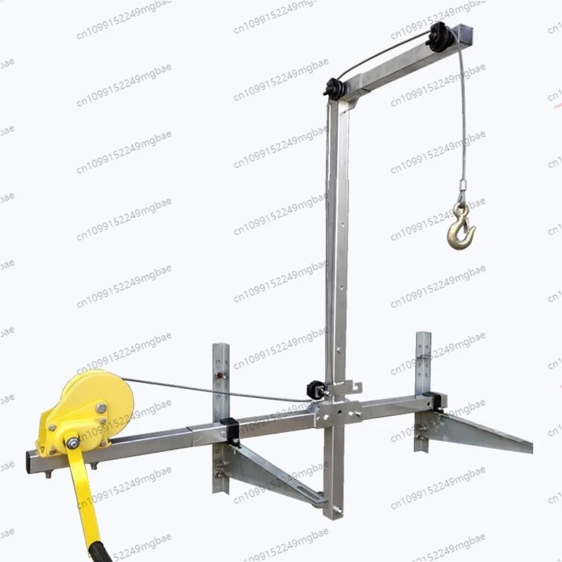 

hoisting and installation artifact, high-altitude installation tool lifting bracket, small crane folding and side shaking