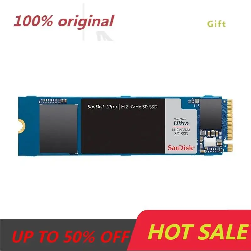 100% Sandisk SSD M2 3D nvme 250GB 500GB 1TB 2TB pcle NVMe 2280 HDD Internal Solid State Drives Hard Disk for Laptop Desktop PC