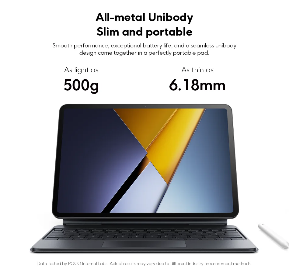 Global Vesion POCO Pad X1 11.2" 3.2K 144Hz Display Snapdragon 7+ Gen 3 8850mAh Battery 45W Turbo Charging 13MP Quad Speakers