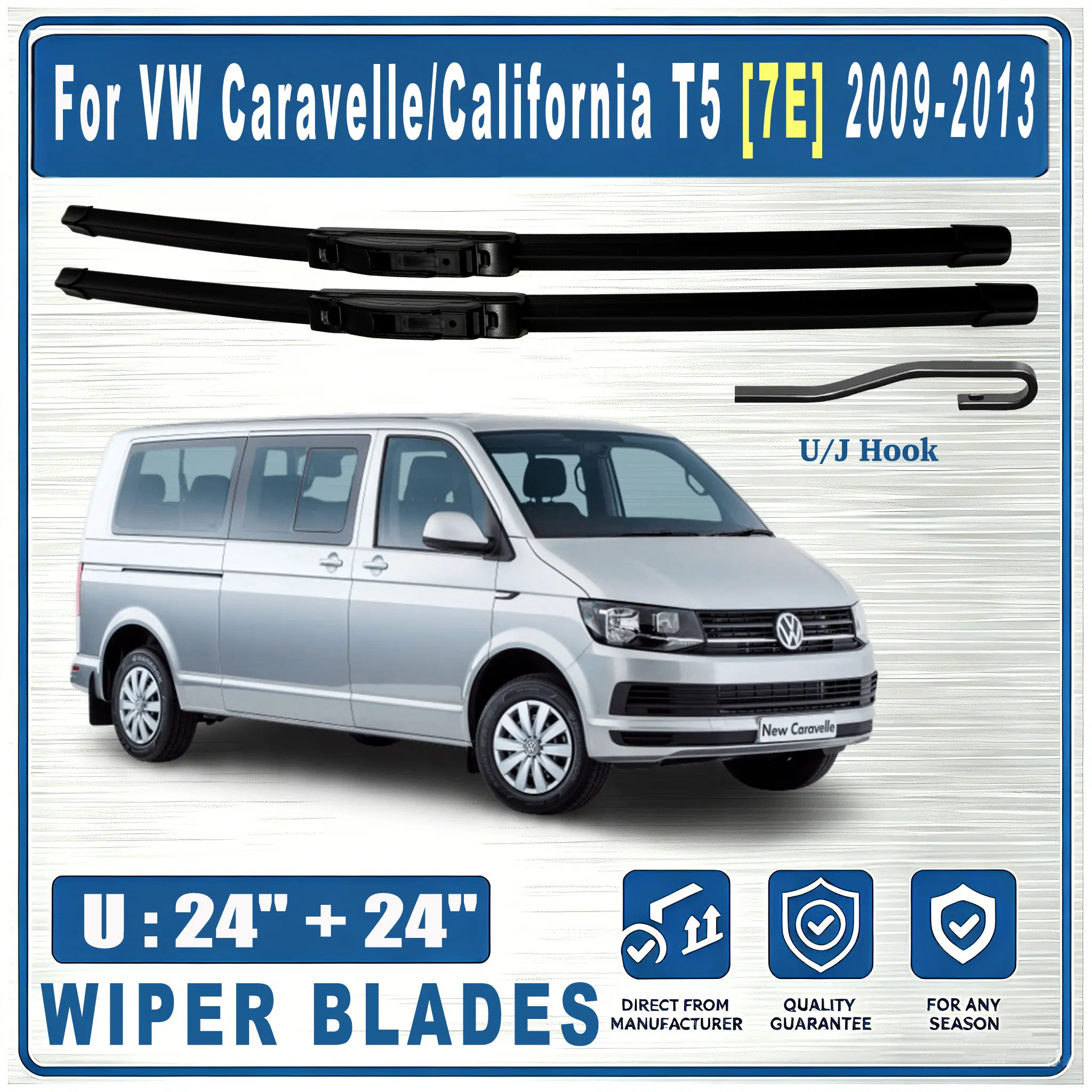 For VW Caravelle/California T5 [7E] 2009-2013 Front U 24